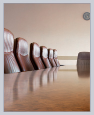 board room for meetings and agendas